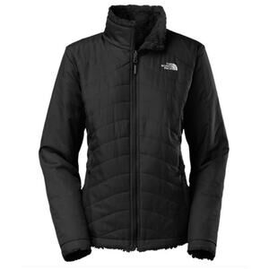 The North Face Womens Reversible Sherpa Black Puffer Jacket Sm